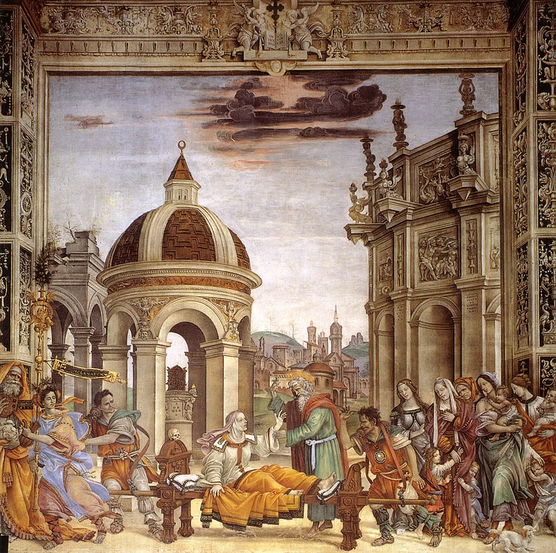 Filippo Lippi - Santa Maria Novella, Firenze, San Filippo. Il miracolo della resurrezione della fanciulla Drusiana